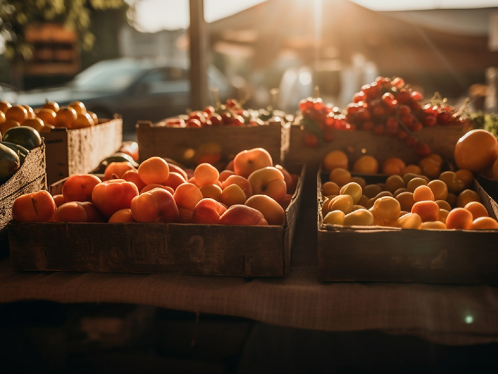 Organic harvest of juicy citrus fruits outdoors generated by artificial intelligence